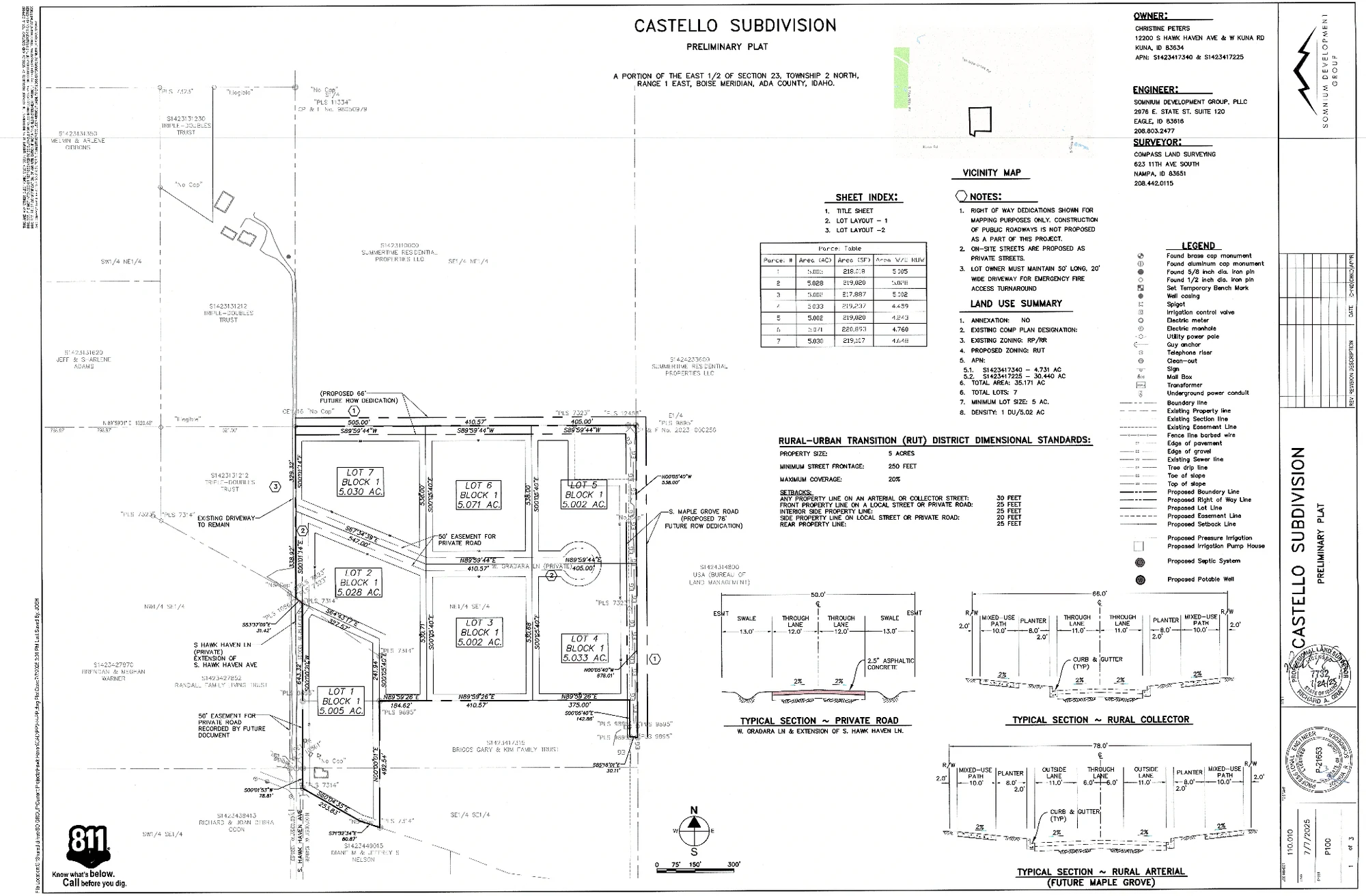 Castello subdivision site plan (opens PDF)