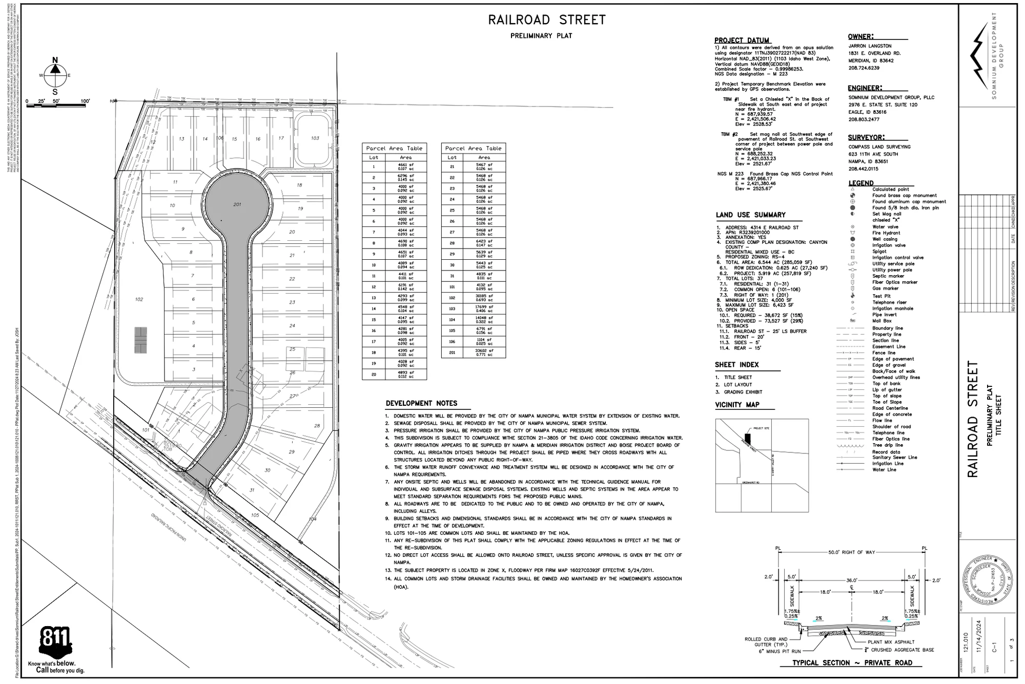 Railroad Street site plan (opens PDF)